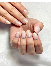 シルバー逆フレンチ