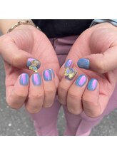 ハラジュクネイルズ(harajukunails)/ミラーワンカラーコース