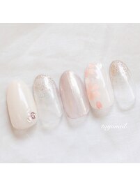 パラジェル卒業式ネイル