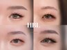【新規/ハリウッドブロウリフト】眉毛パーマ+wax+間引き＋眉メイク
