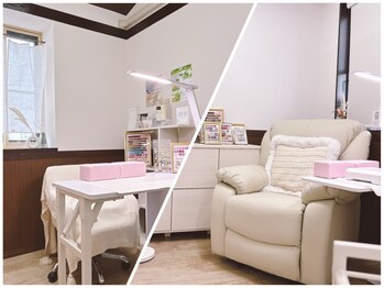 ナチュラルネイル(Natural Nail)の写真/＼自分だけの贅沢なひととき／完全個室のプライベート空間。周りを気にせず、ゆったり自分時間を満喫♪