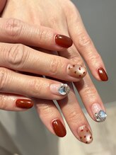 エン(enn)/バレンタインネイル手描きハート