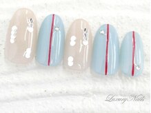 ラグジュアリーネイルズ アカバネ(Luxury Nails Akabane)/バイカラー*個性派デザイン