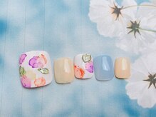 ネイルサロン&スクール ジーナ(GINA)/たらし込み風５月ネイル