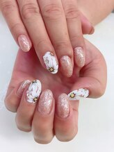ネイルサロン ティアラリュクス 市川北口店(Tiara Luxe)/フラワーネイル