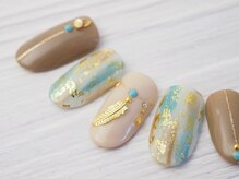 シックネイル(CHIC nail)/エスニック　ニュアンスアート