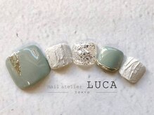 ネイルアトリエルカ(nail atelier LUCA)/W-532 グレイッシュアクセサリー