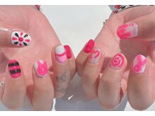 アトリエ ペーニクルス(Atelier Peniculus.)/ピンク　ぷっくりネイル