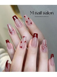 バレンタイン｜フレンチネイル