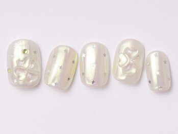 アイ ネイルズ 天神店(I nails)/ウィッシュクローバー　￥7500 