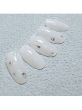 ナチュラルネイル 志木東口店(Natural nail)/ミルキースノーグリッターネイル