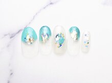 池袋ネイルサロン イイネイル(Ee-Nail)/ターコイズニュアンス初回￥7500