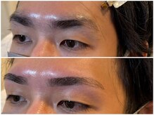 スリーピース(3Peace)/ストレートアーチ眉Before/After