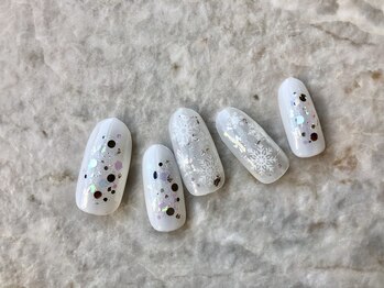 ララバイ 吉祥寺店(LULLABY)/雪の結晶ネイル