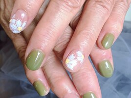 コスモスアート　お花ネイル