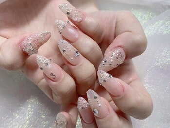モルフォネイル(Morpho nail)/#キラキラネイル