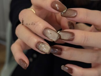 アイネイルズ 吉祥寺店(I nails)/バレンタインブラウンネイル