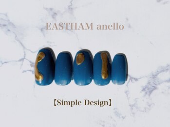 イーストハムアネーロネイル(EAST HAM anello nail)/3・4月定額 シンプルデザイン