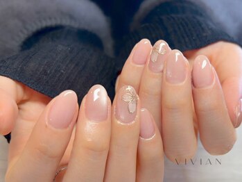 ヴィヴィアン ネイル(Vivian nail)/手描きフラワー マグネット