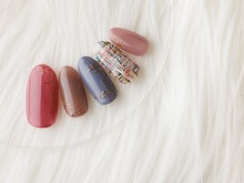 ツイード大人上品ネイル