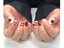 バレンタインネイル
