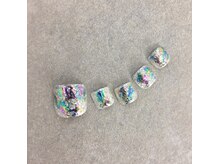 プライズアイリス アイラッシュ 池袋東口店(prize Iris eyelash)/ラメホロフットネイル