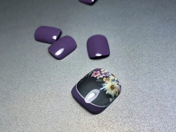 オーラリー ネイル アート メゾン(ORRERY nail art maison)/フット / 押花フラワー