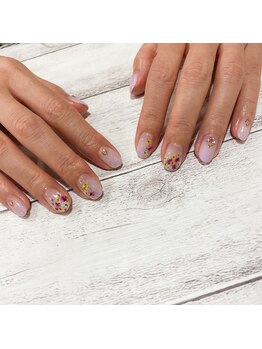ネイルアルケー(Nail ARCHE)/押し花ネイル