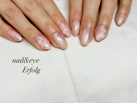 エアブラシ×春フラワーネイル！