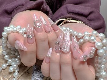 モアネイル 新宿/ワンホンネイル/持ち込み/新宿