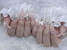 モカ 心斎橋(moca by Lee)/【Nanako】リボンネイル