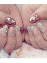 トータルサロン 白べぇーっ プラス/Bコース☆パイソンネイル☆