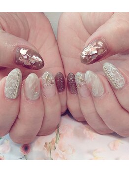 トータルサロン 白べぇーっ プラス/Bコース☆パイソンネイル☆