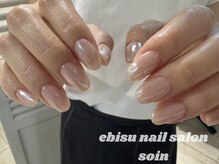 ソワン 恵比寿(Soin)/ホワイトミラーネイル