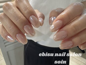 ホワイトミラーネイル