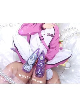 手描きアートが得意なサロン