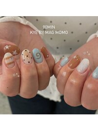 アートネイル/ショート/夏ネイル