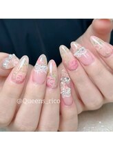 クイーンズビューティーサロン 新宿本店(Queen's beauty salon)/チップ長さ出し10本やり放題