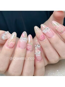 クイーンズビューティーサロン 新宿本店(Queen's beauty salon)/チップ長さ出し10本やり放題