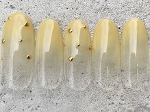 フリークネイル(FREAK Nail)/つぶつぶイエローグラデ ¥7000