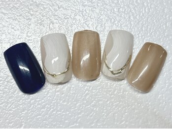 定額ニュアンスネイル　simple