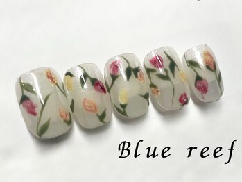 ミラーチューリップネイル