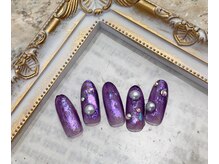ネイルサロン&スクール ジーナ(GINA)/つやきらパープルネイル