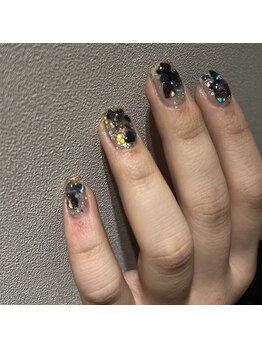 オマモリ ネイル 心斎橋店(omamori nail)/キラキラネイル