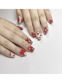 バレンタインネイル(担当/石井)