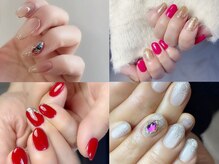 ルブランネイルエスオー(Loup blanc nail=s/o)の雰囲気(ワンカラーに1本アートで高級感あふれるお手元に)