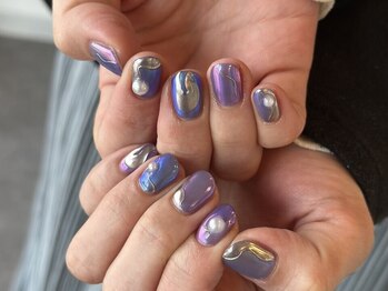 メロー(mellow)の写真/トレンドデザインや個性派アートもお任せ！繊細なアートで周りと差がつく、大人可愛いdesignをご提案*