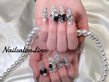 リノ(Lino)/ツイード×埋め尽くしネイル