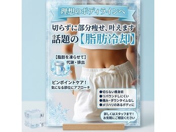 プリマプリート WEST店の写真/夏までに理想のくびれへ！夏痩せイチオシメニュー×脂肪冷却でスッキリボディをGET♪
