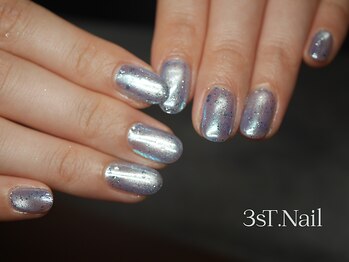スリーネイル(3sT.Nail)/梅雨のちゅるちゅるネイル